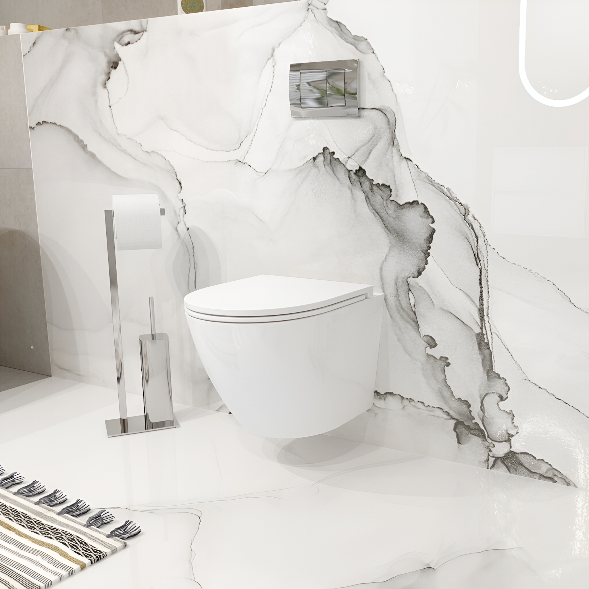 Wand-WC SOFI ONE, randlos, Soft-Close, wei&szlig;