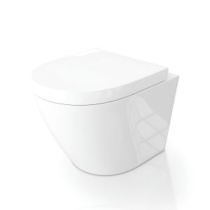 Wandhängendes WC SOGO – randlos mit Softclose-Duroplast-Sitz - Zusatzbild