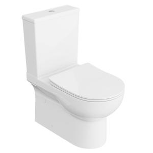 WC-Kompakt POSEJDON – halboval, spülrandlos, mit Softclose-Sitz - Hauptbild
