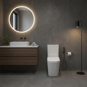 WC-Kompakt TRYTON, rechteckige Form - Zusatzbild