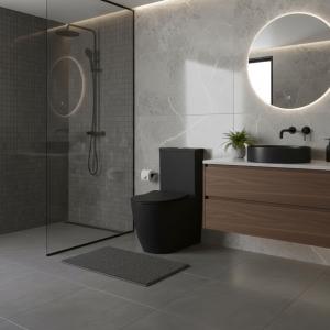 WC-Kompakt NAUTILIUS BLACK – matt schwarz - Zusatzbild