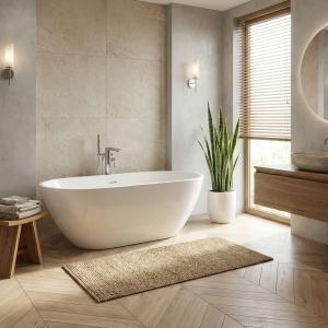 Freistehende Badewanne Irun 1600 – Eleganter Wellnesskomfort - Zusatzbild