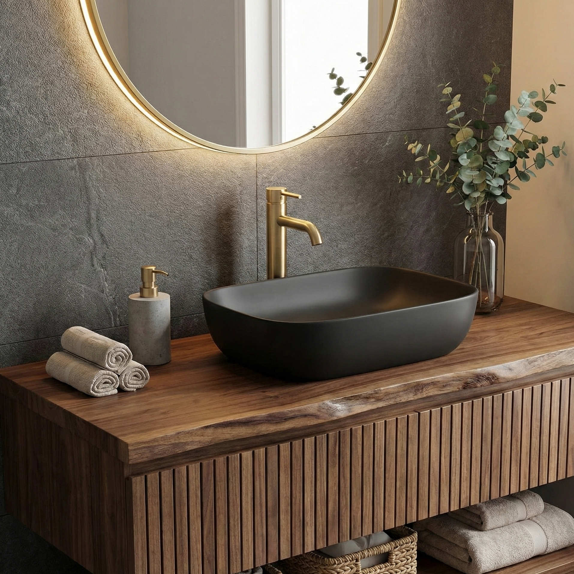 Aufsatzwaschbecken Costa Black