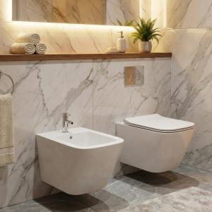 Wand-Bidet Onil, rechteckig, weiß – minimalistisches Keramik-Design - Zusatzbild