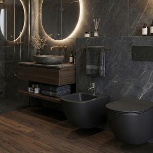 Wandbidet Sinto Black – mattes Schwarz - Zusatzbild