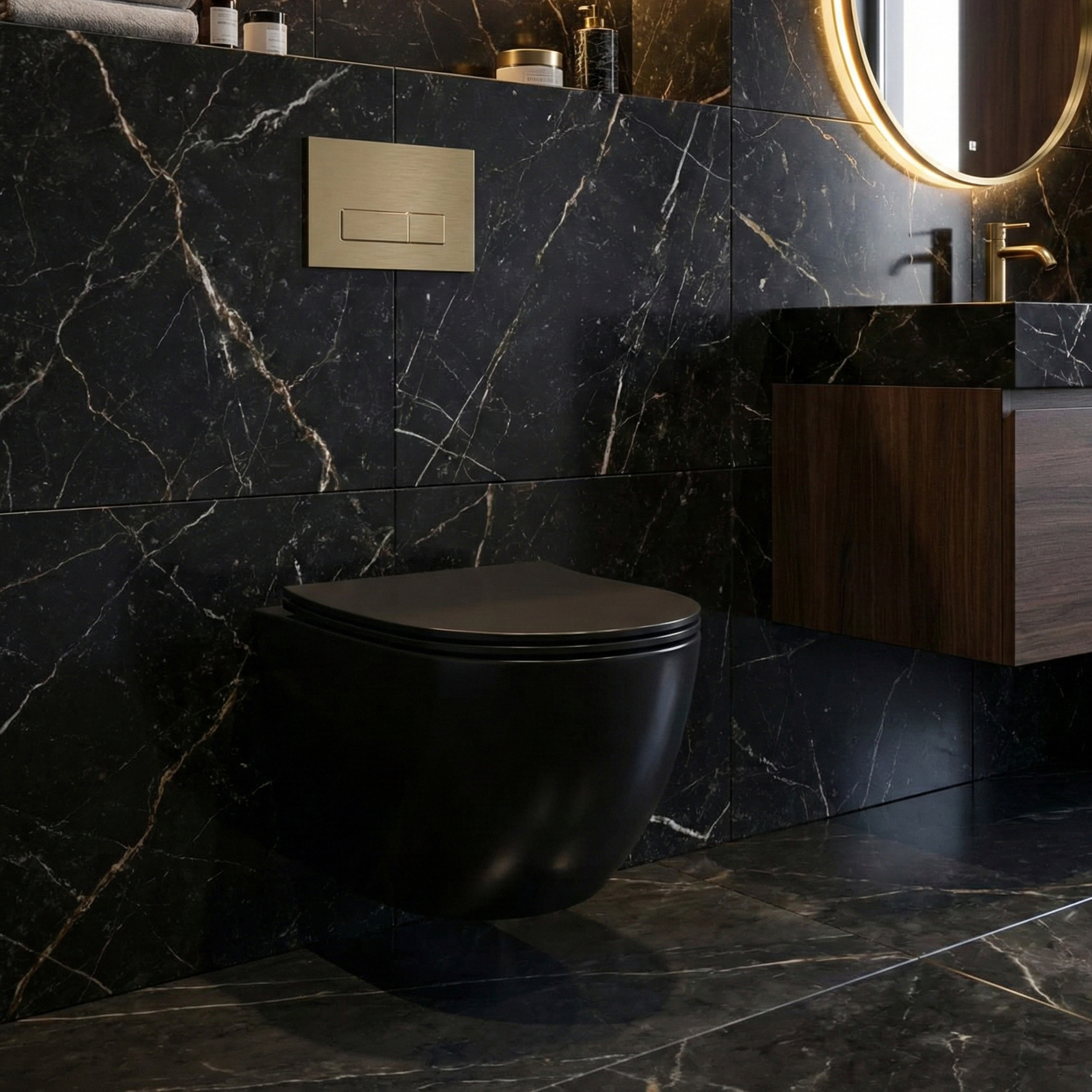 Wand-WC Sinto Black 2.0 – leises, schwarzes Design