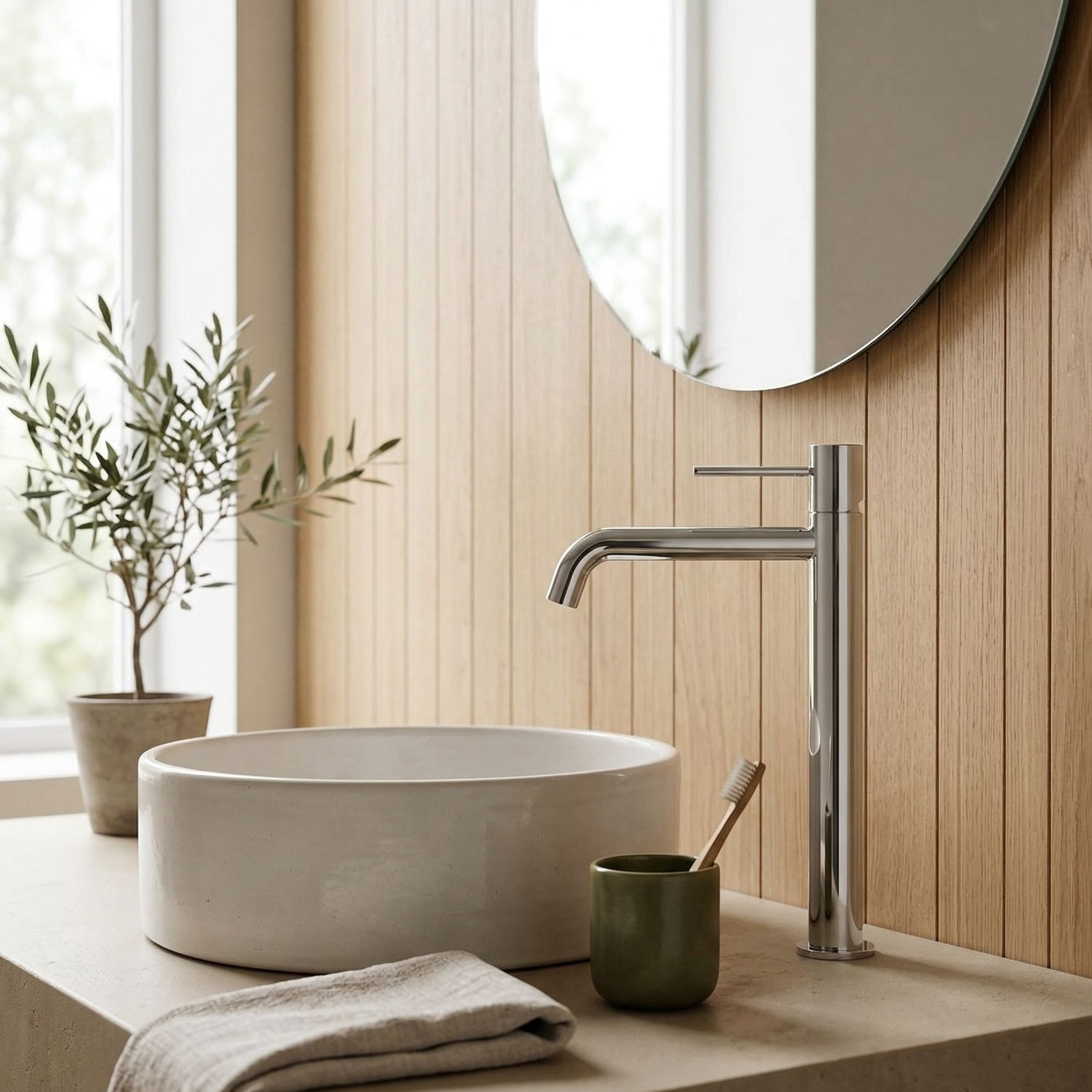 Hohe Waschtischarmatur Orion Chrome – elegantes Design und hoher Bedienkomfort