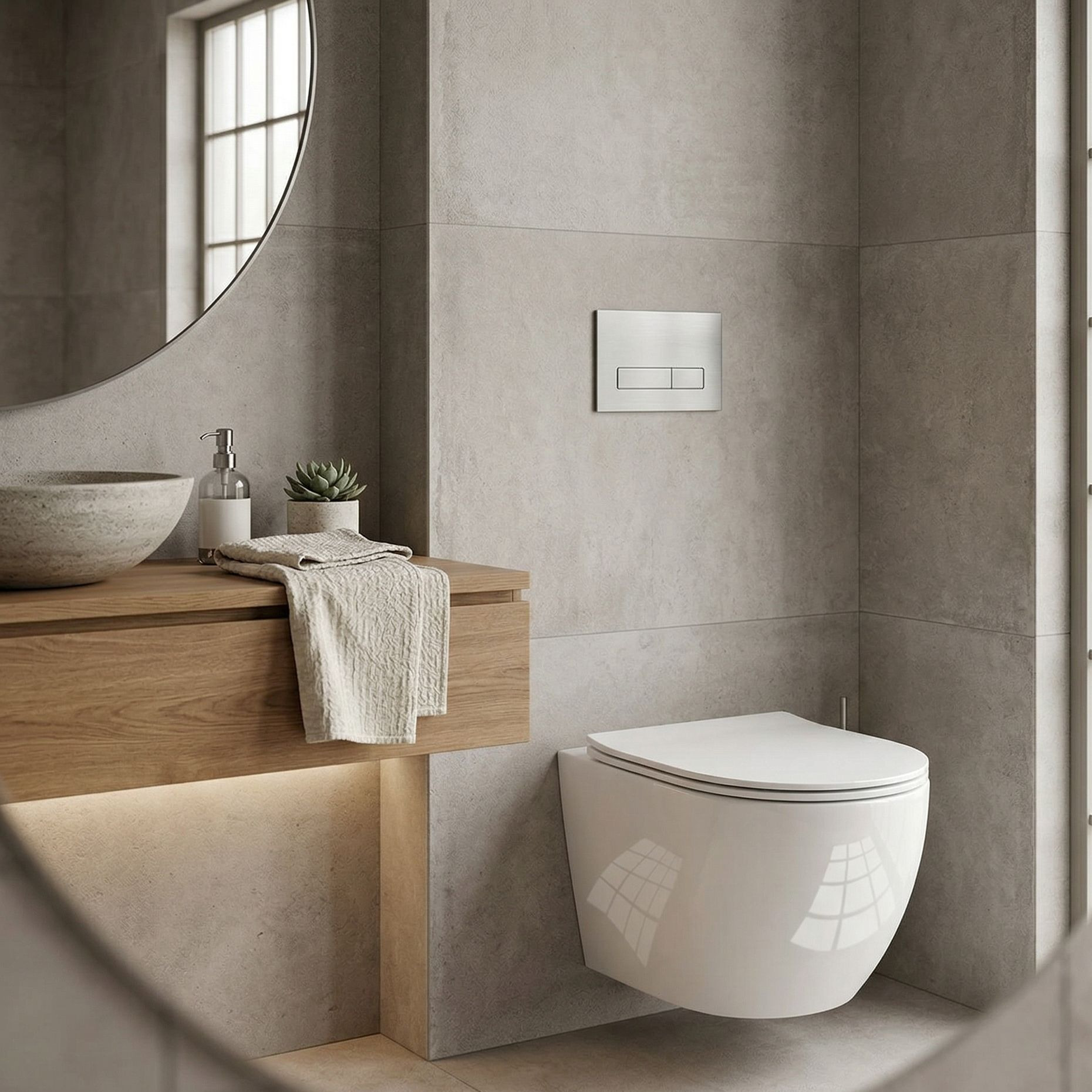 Wand-WC Sinto 3.0 – randlos mit Wirbelspülung