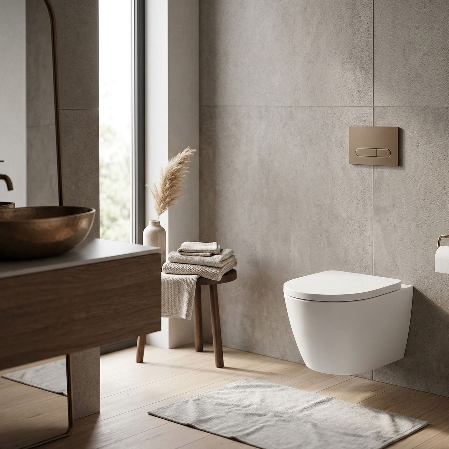 Wand-WC SOFI – randlos mit SoftClose-Sitz und Schnellabnahme, weiß