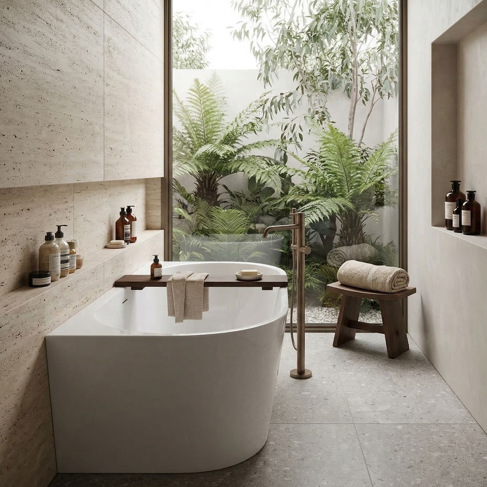 Freistehende/An-der-Wand Badewanne CALDERA 1600