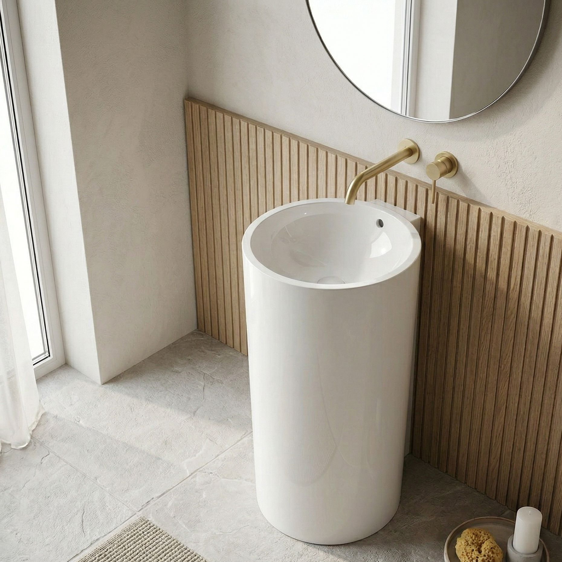 Freistehendes Waschbecken ELENA – Eleganz trifft Komfort