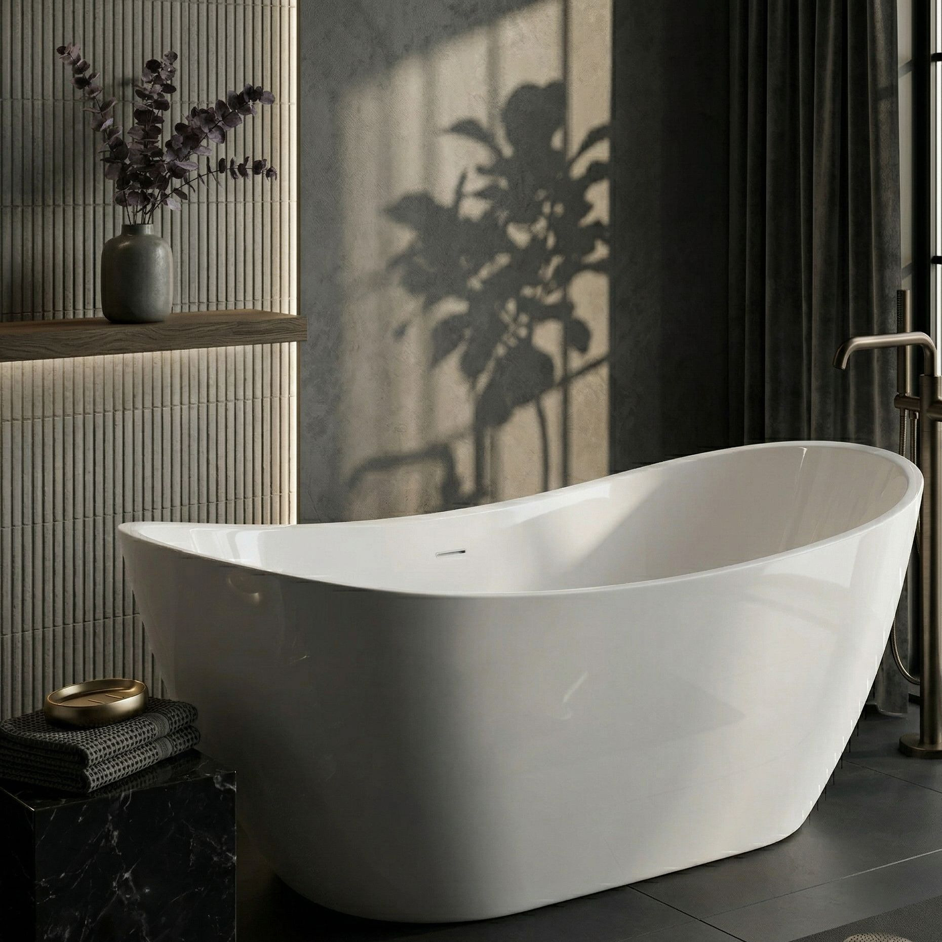 Freistehende Oval-Badewanne MODENA 1720
