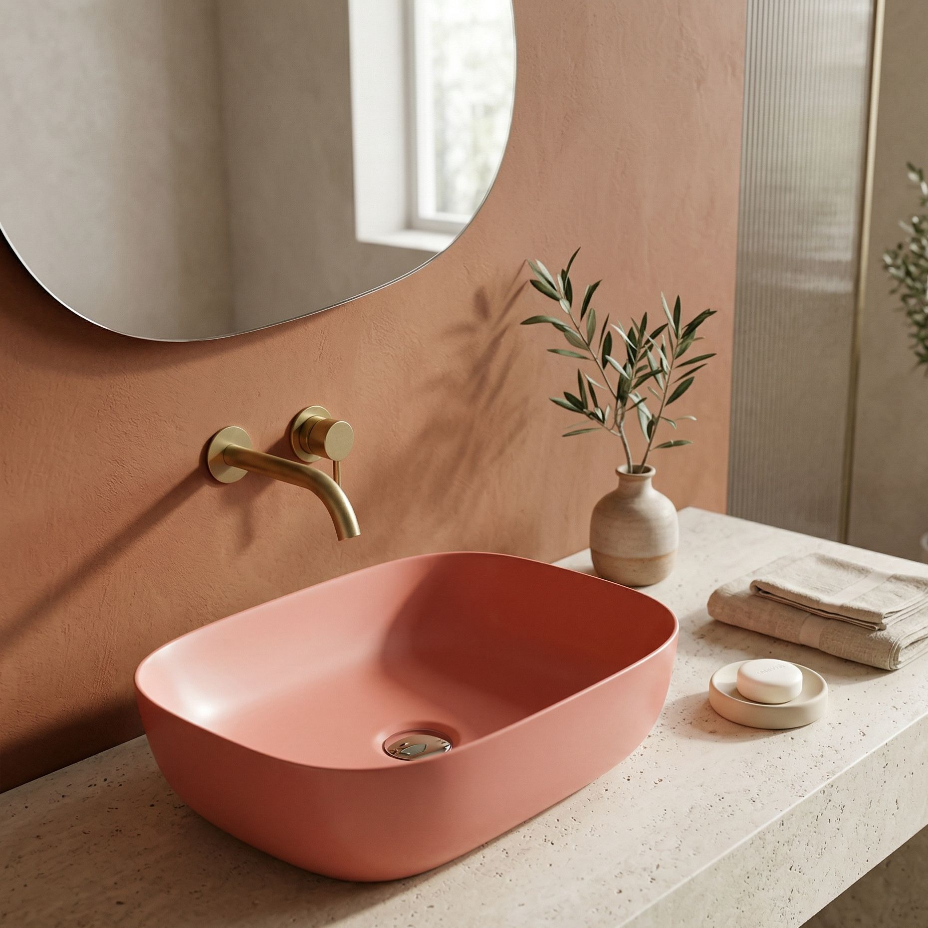 Aufsatzwaschbecken Costa Hot Pink