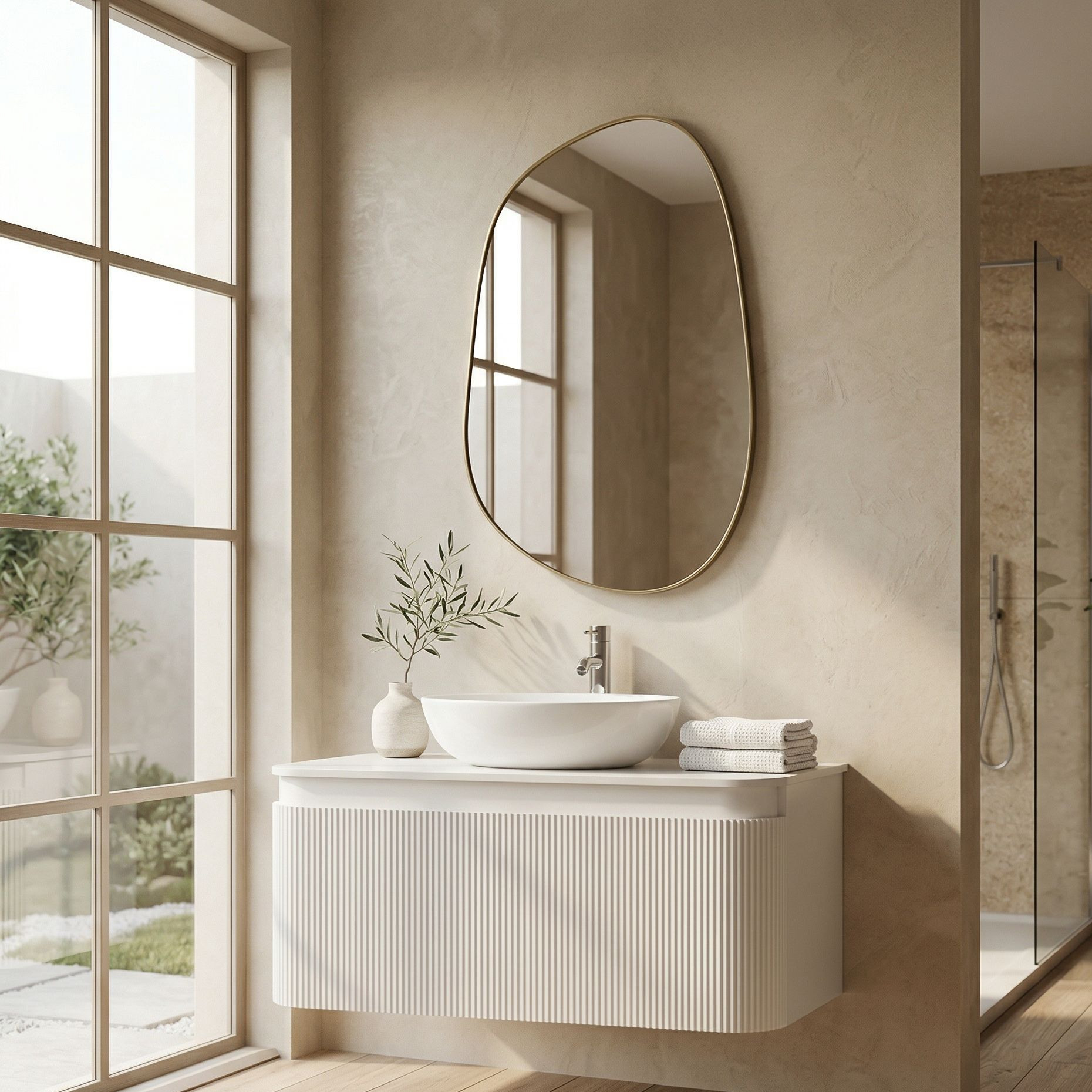 Hängeschrank Vermont White 1000 – eleganter Badschrank mit Soft‑Close-Schublade