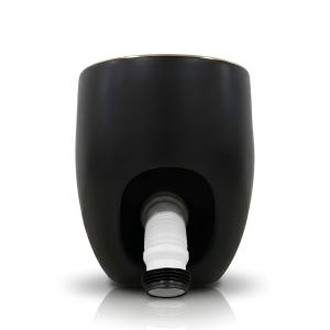 Kompakt-WC SILIA RIM Black/Gold Line – Schwarz mit Goldlinie - Zusatzbild