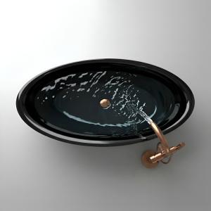 Freistehende Badewanne Reus Black 1800 – Schwarz - Zusatzbild