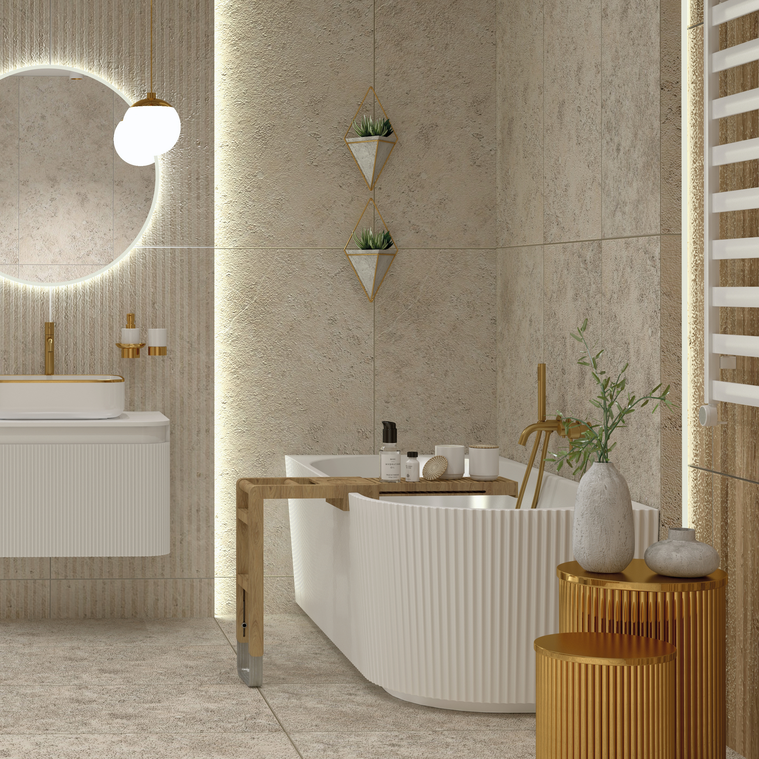 Bambus-Badewannenablage – elegantes Wannenbrett für Zuhause