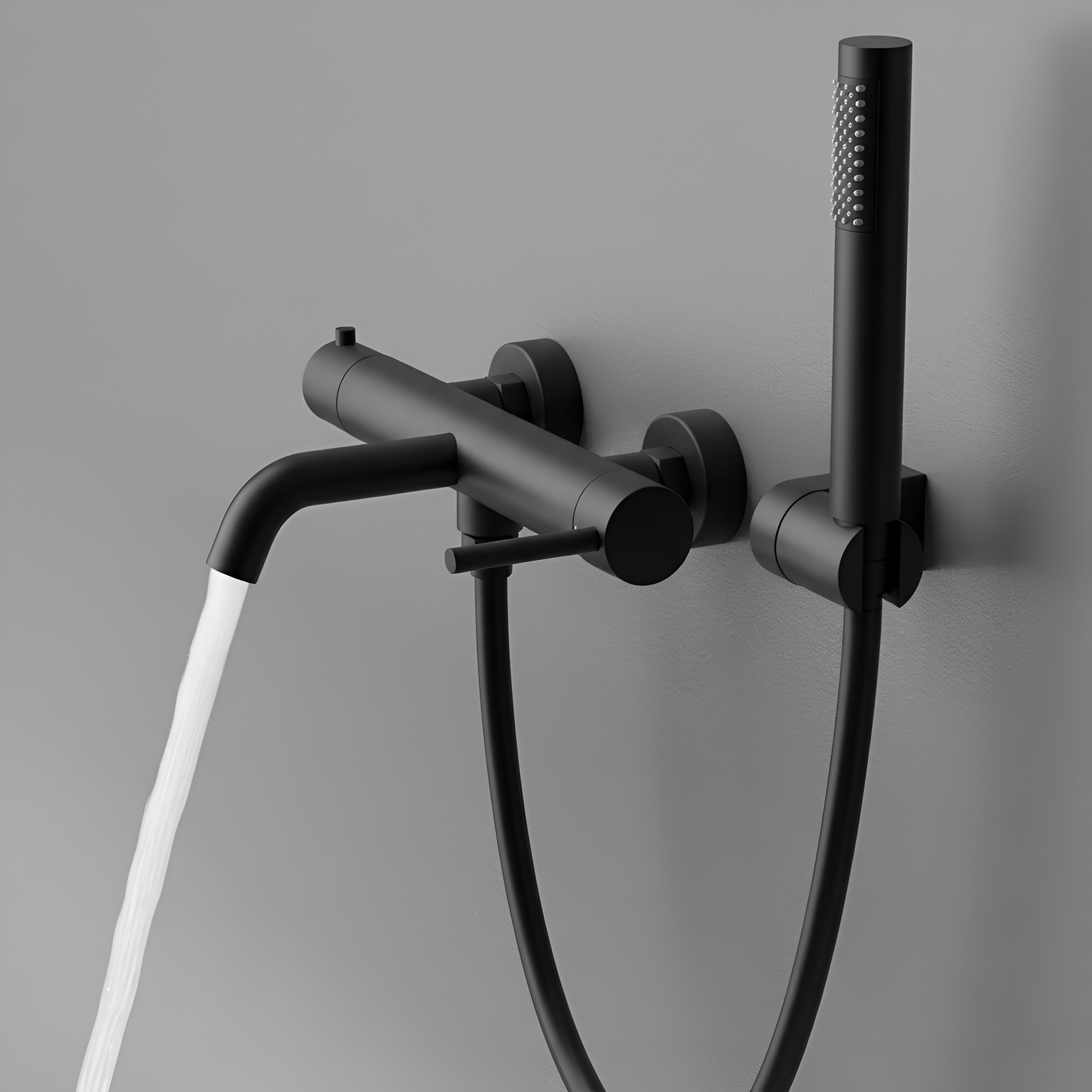 Wannen- und Duscharmatur Orion Matt Black (matt schwarz)