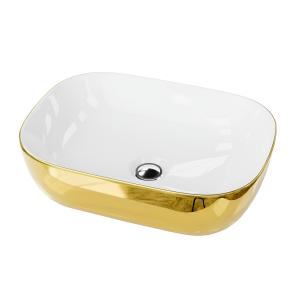 Aufsatzwaschbecken COSTA Gold/White - Hauptbild