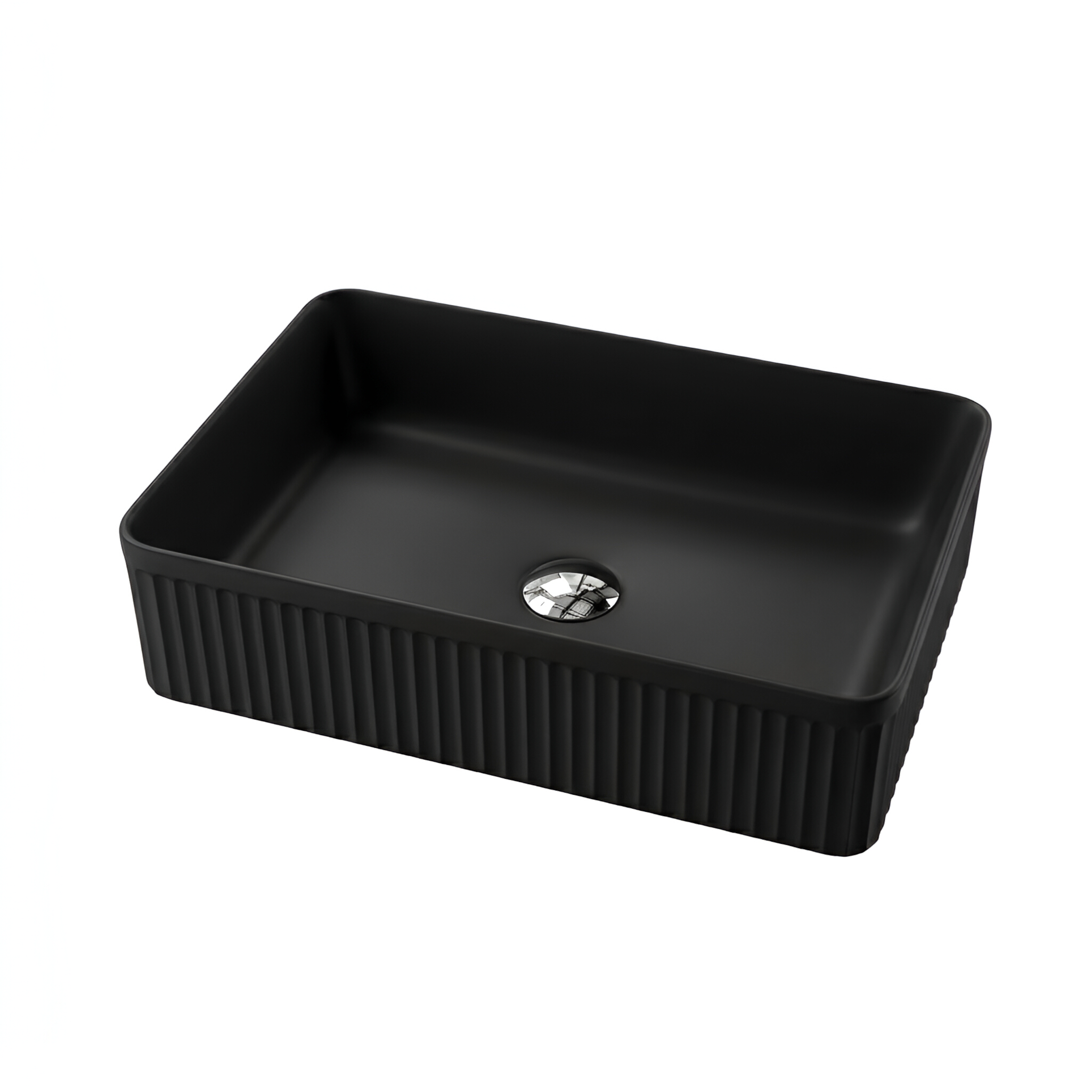 Aufsatzwaschbecken Vesi Black, matt schwarz