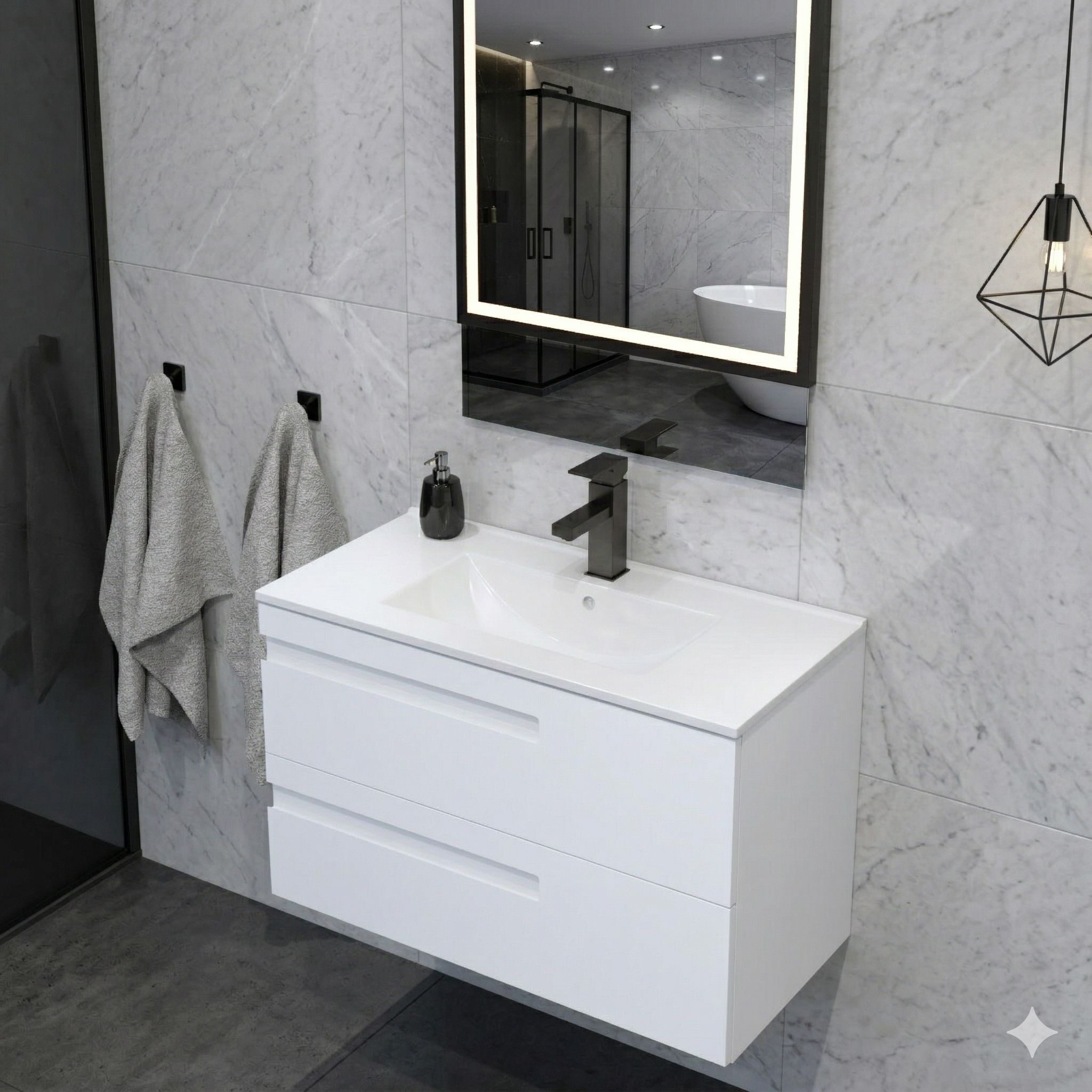 Wandhängender Badschrank FLORYDA 800