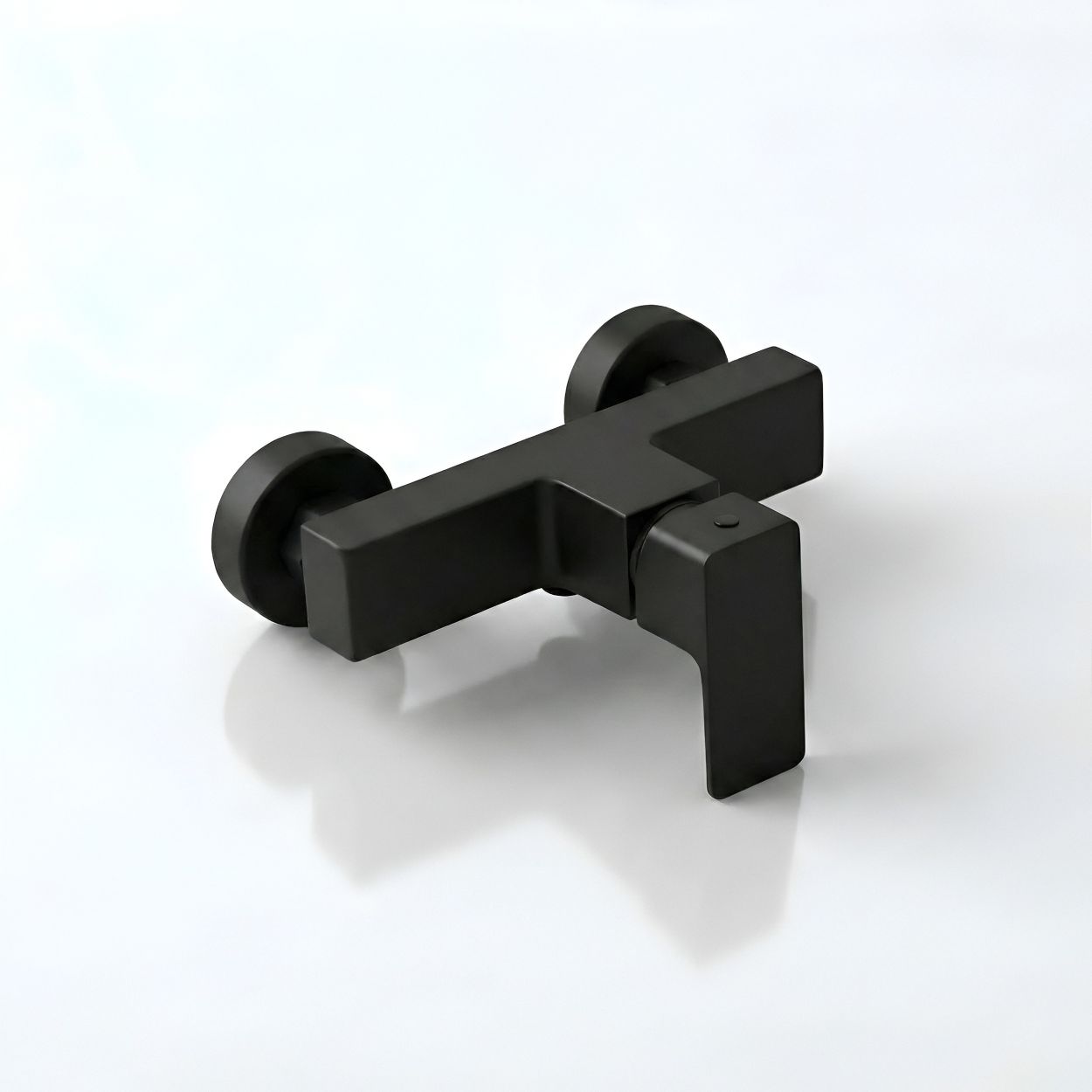 Aquila Duscharmatur Mattschwarz – modernes, minimalistisches Design