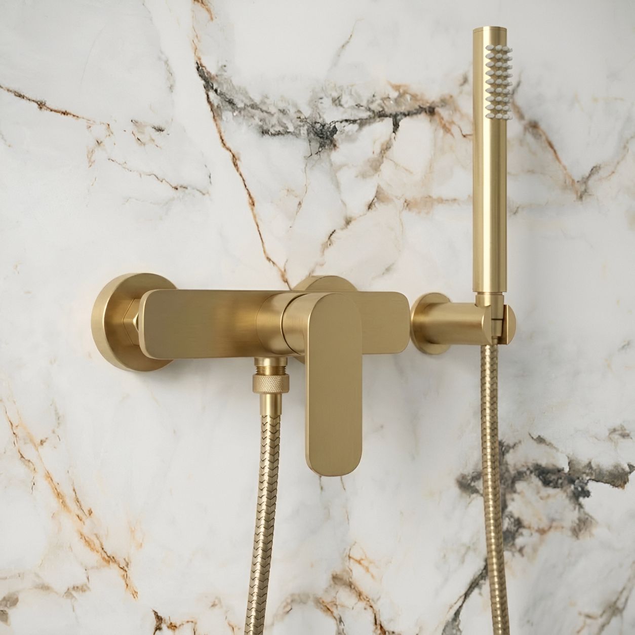 Spark Duscharmatur – Gebürstetes Gold