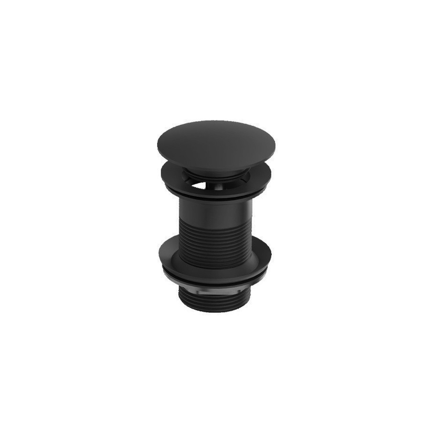 Klick-Clack-Ablaufventil ohne Überlauf Orion Black Matt