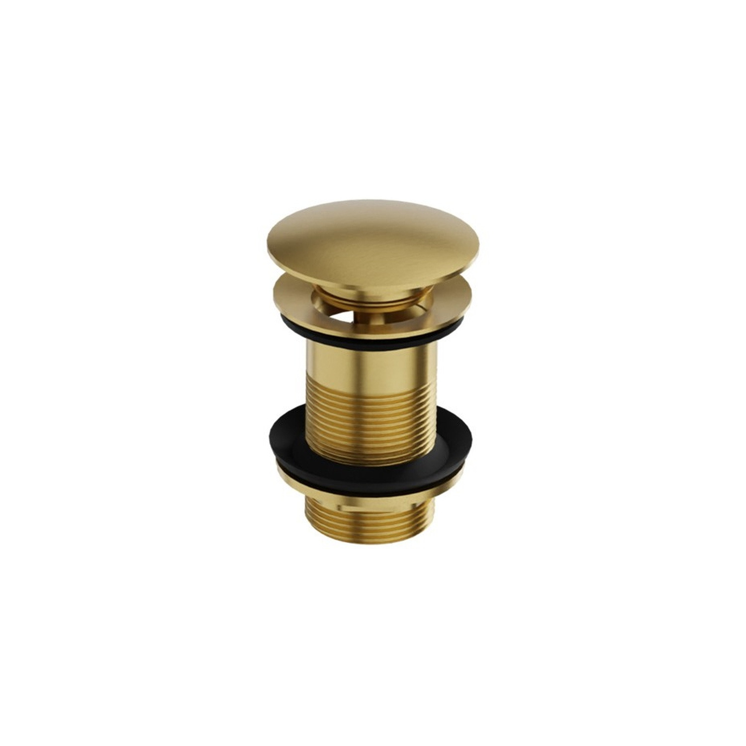 Klick-Clack-Ablaufventil ohne Überlauf Orion Brushed Gold