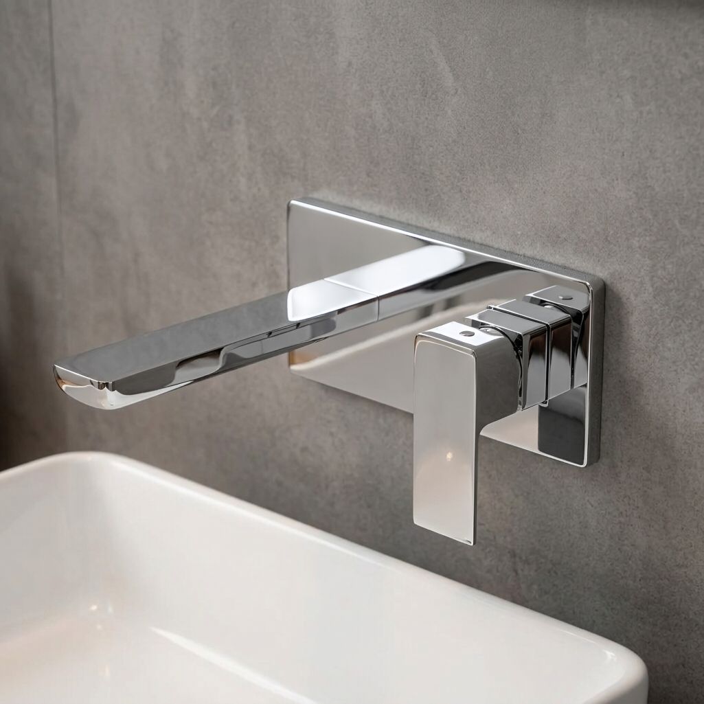Aquila Chrome Unterputz‑Waschtischarmatur in Chrom