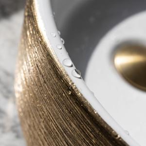 Aufsatzwaschbecken Merida Brushed Gold - Zusatzbild