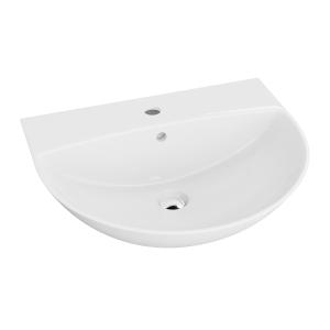 Keramik-Hängewaschbecken Corel 56 cm – halbrund, platzsparend - Hauptbild
