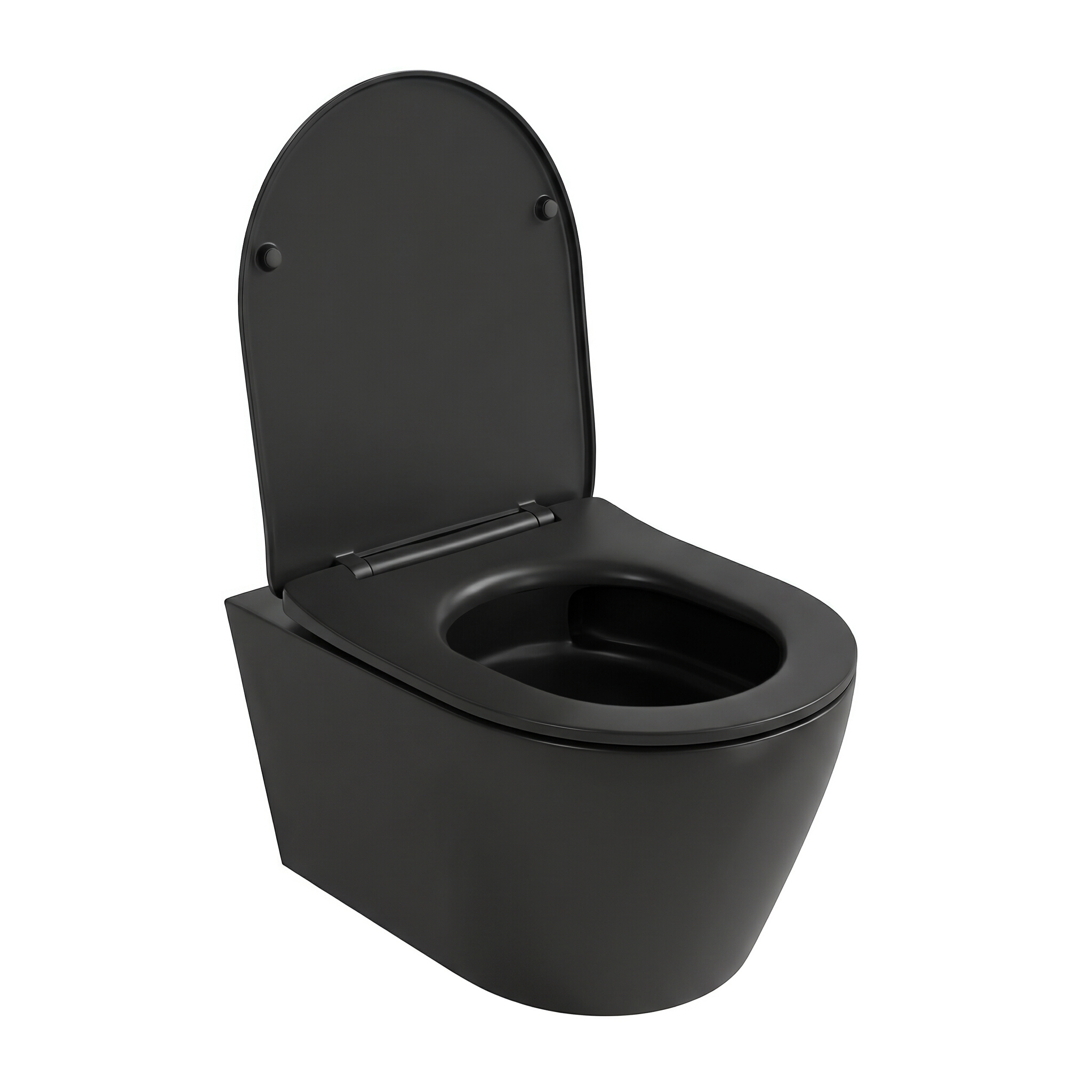 Spülrandloses Wand-WC Praia Black 2.0 in Schwarz matt