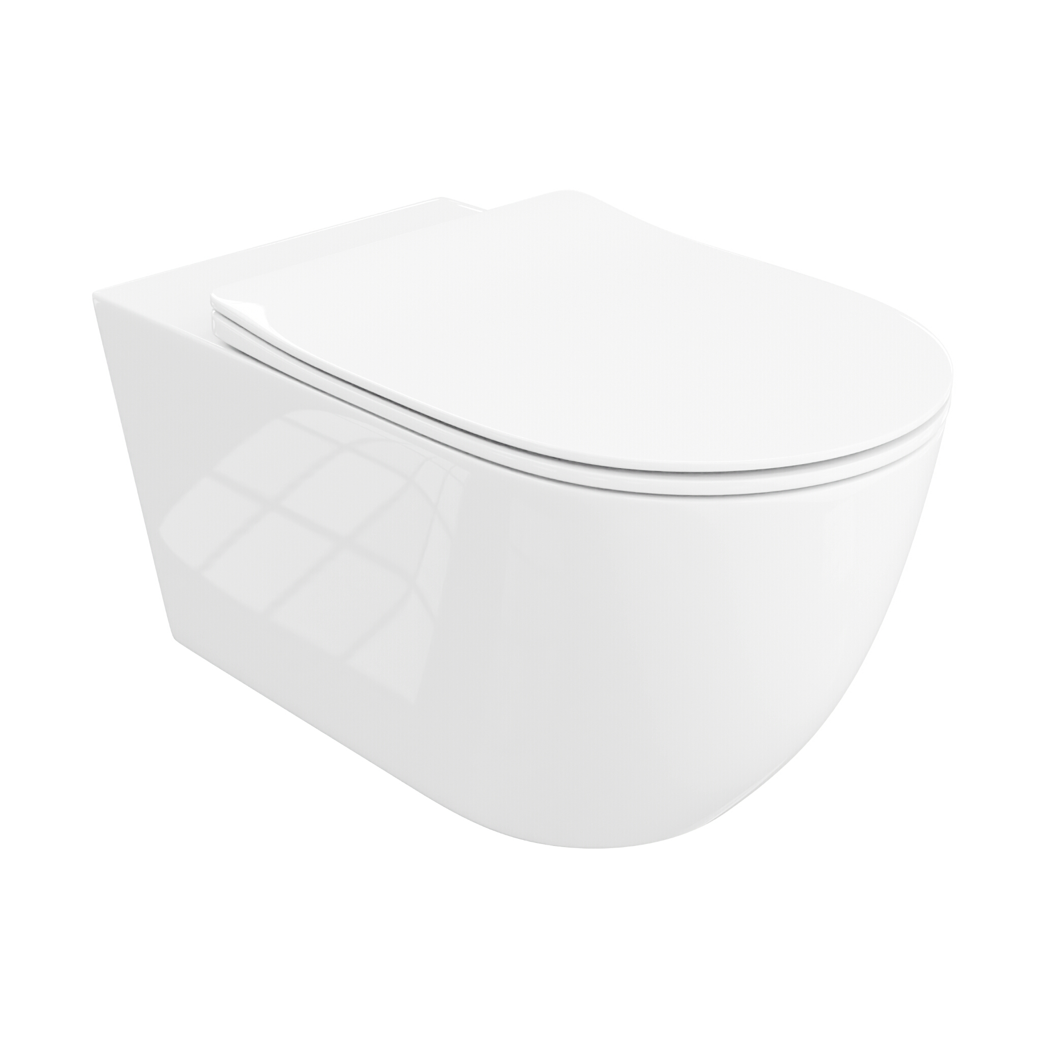Wand-WC Sinto Grande 3.0 in Weiß Hochglanz mit weißem Slim-Sitz