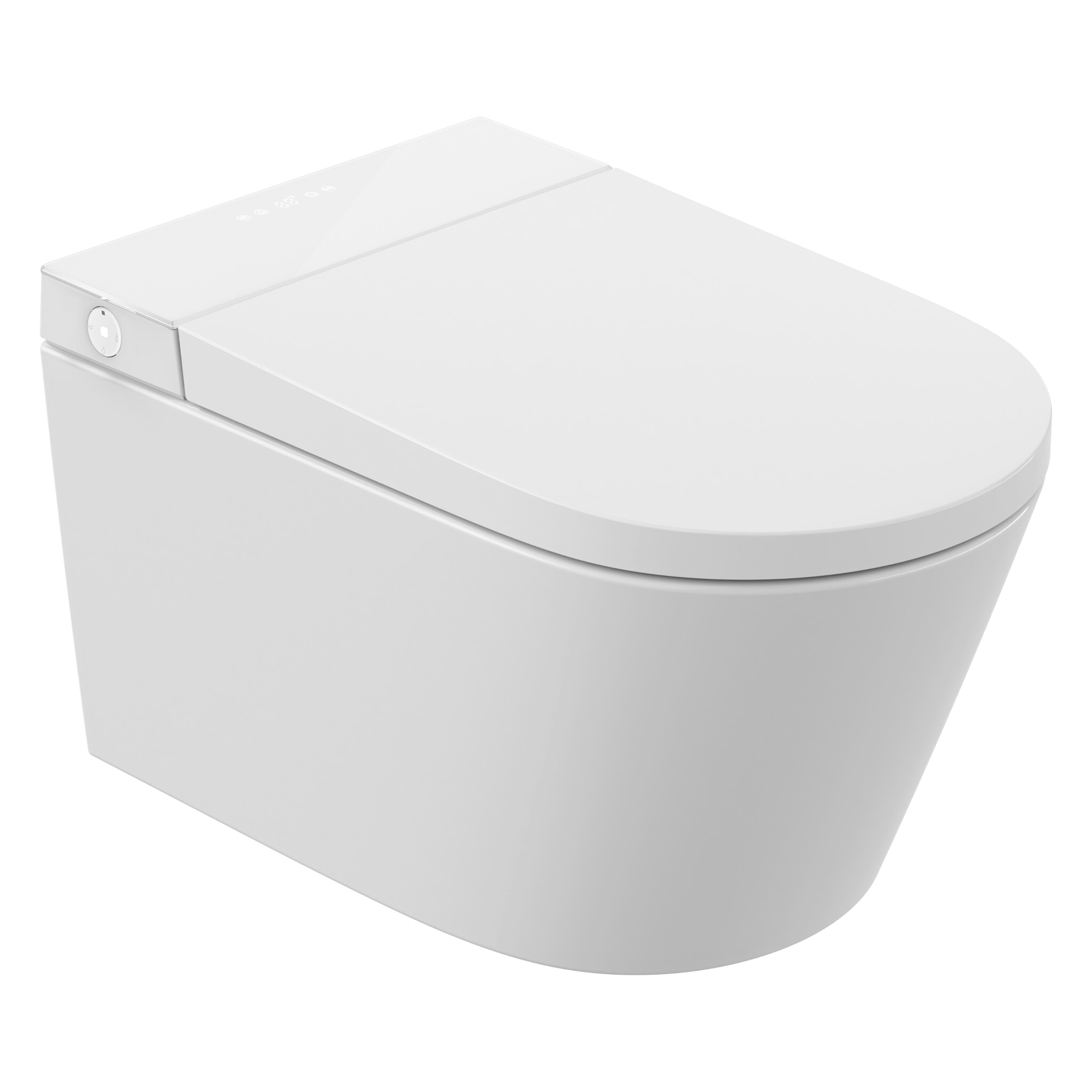Hänge-WC Lumina Full Option mit Smart-Sitz in Weiß glänzend