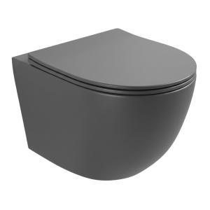 Wand-WC Sinto Grey 3.0 – mattgrau mit Vortex-Wirbelspülung - Hauptbild