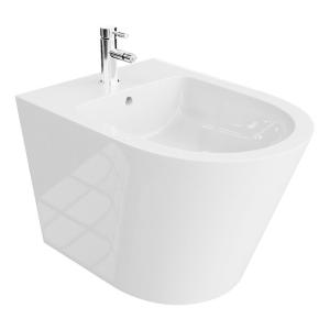 Wandhängendes Bidet GALVE – minimalistisches Design mit halb-ovaler, verlängerter Form - Hauptbild