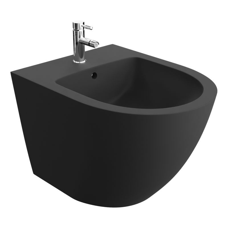 Wandbidet Sinto Black – mattes Schwarz
