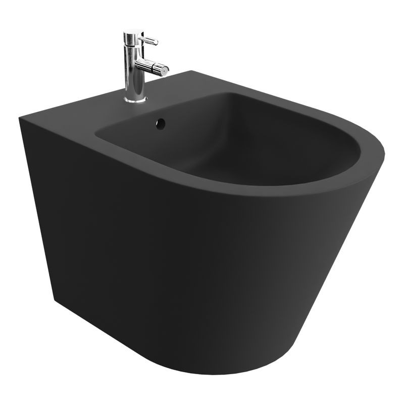 Wandbidet GALVE BLACK, mattschwarz