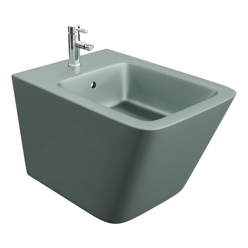 Wandbidet LAGO GREY – mattgrau, geometrisches Design