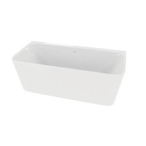 Freistehende oder wandnahe Badewanne MENSOLA 1700, rechteckig, Acryl, weiß - Hauptbild