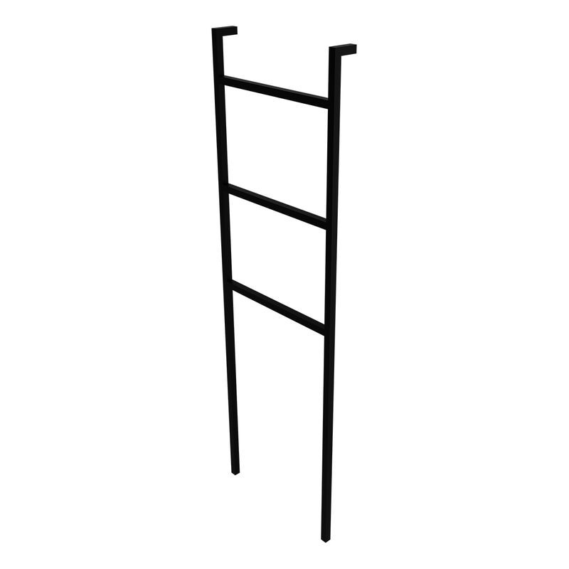 BOHOL Handtuchständer – 3 Ebenen, matt schwarz, minimalistisches Design