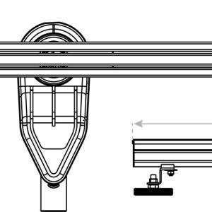 LINEAR SLIM 800 – schlanker linearer Duschablauf (weiß) - Zusatzbild