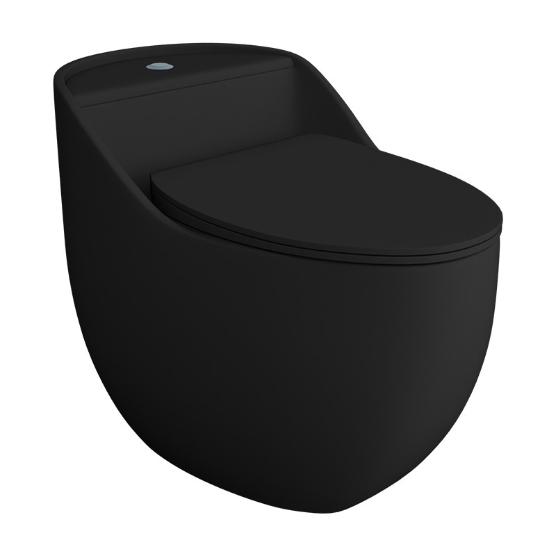 Kompakt-WC SILIA RIM Black