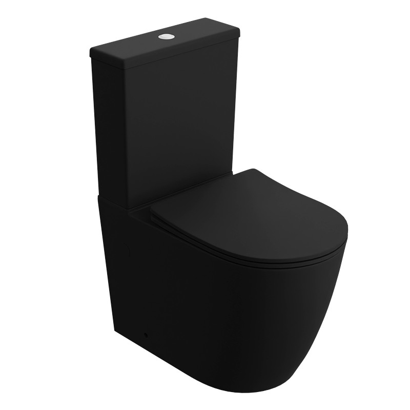 WC-Kompakt NAUTILIUS BLACK – matt schwarz