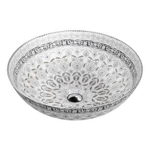 Aufsatzwaschbecken ROSA KOLOR – rundes Design mit feinem Rand - Hauptbild