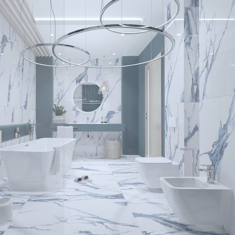 Wand-Bidet Onil, rechteckig, weiß – minimalistisches Keramik-Design