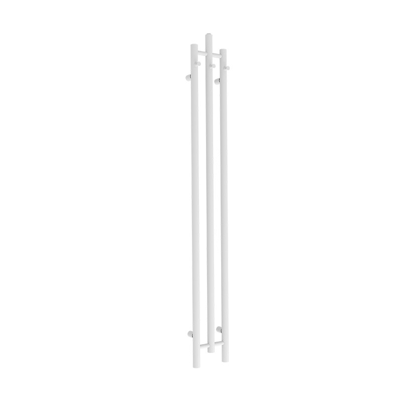 Calentador White 1620 – schmaler Hybrid-Badheizkörper (Warmwasser + Elektro), weiß
