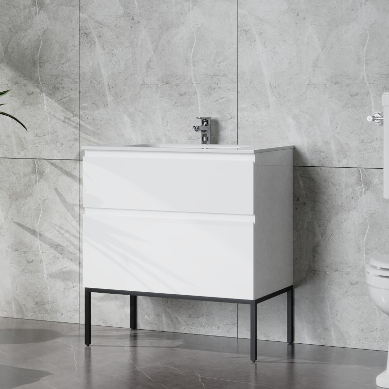 Freistehender Waschtisch Topeka 800 &ndash; Eleganz und Funktion im Bad