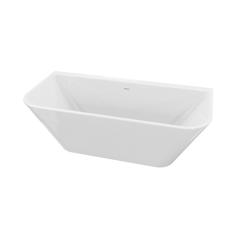 Freistehende Anbau-Badewanne Elias 1500 – moderne Acrylwanne, ergonomisch und pflegeleicht